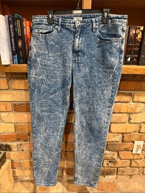 bp Men's Acid Wash Blue Skinny Jeans